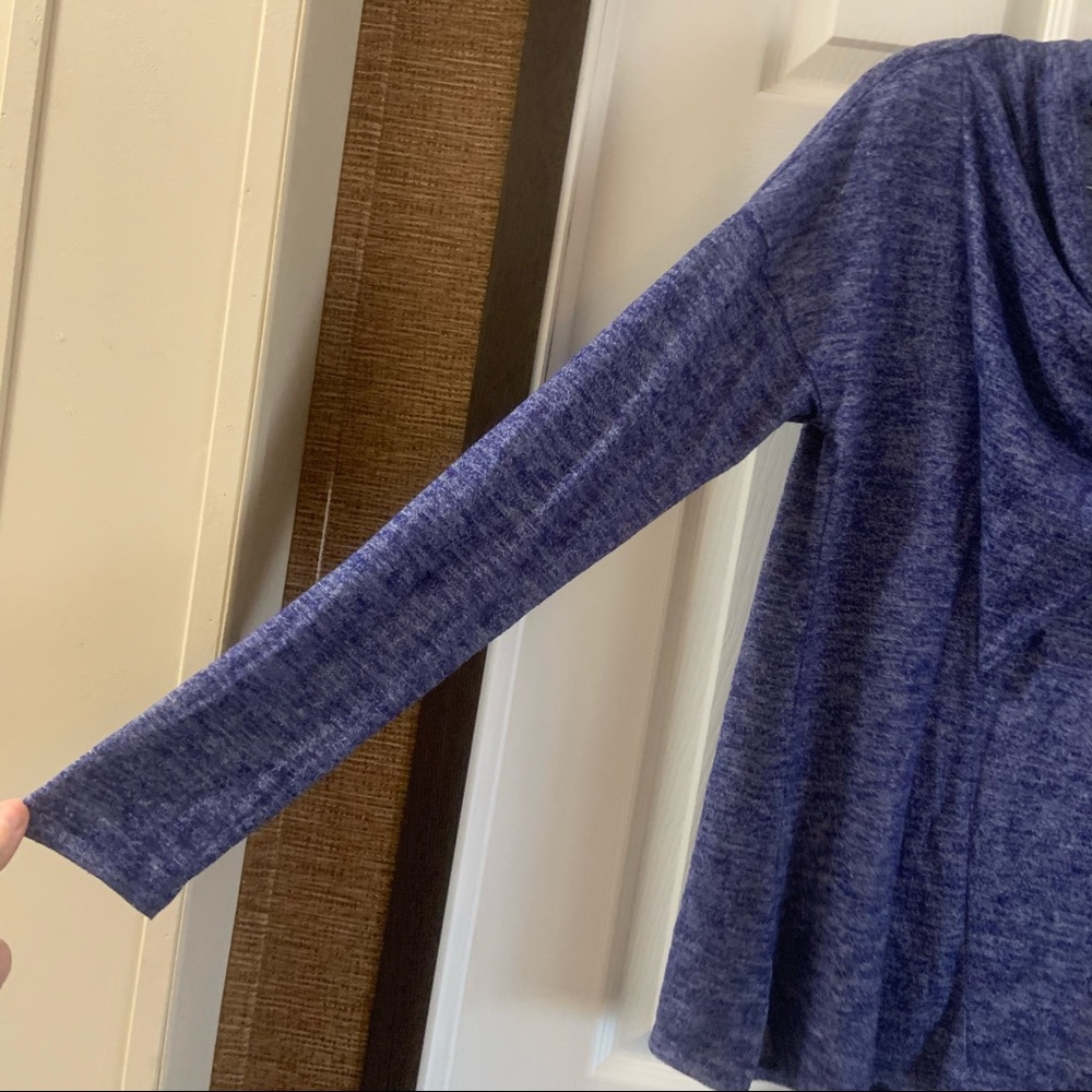 Simply Vera Vera Wang Blue Cowl Neck Sweater Top - Picture 4 of 6